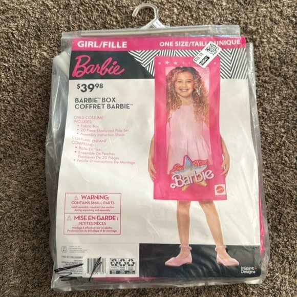 NEW Barbie Box Childs Costume One Size - Picture 2 of 5